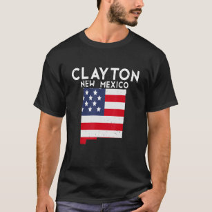 Clayton USA State America Travel New Mexican New M T Shirt