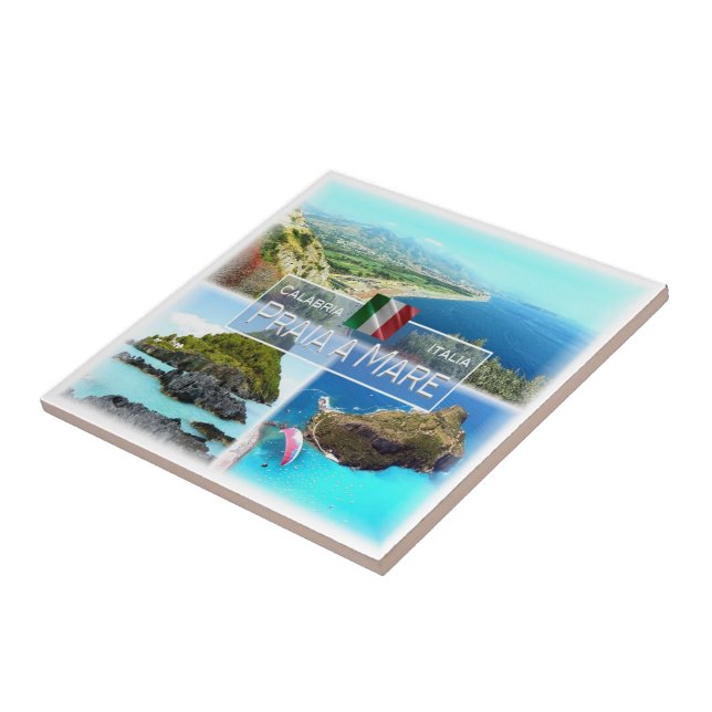 CLB005 PRAIA A MARE, Calabria, Italien Kakelplatta (Sidan)