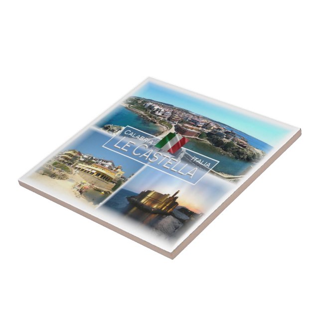 CLB009 LE CASTELLA, Calabria, Italien Kakelplatta (Sidan)