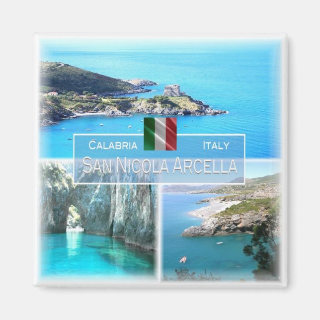 CLB012 SAN NICOLA ARCELLA - Calabria - Fridge Magnet (Framsidan)