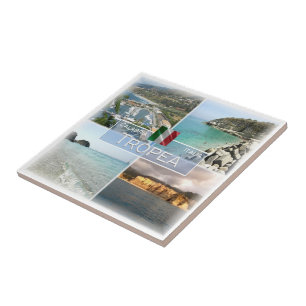 CLB013 TROPEA, Calabria, Italien Kakelplatta