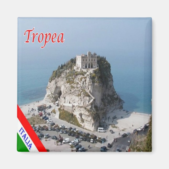 CLB019 TROPEA, Calabria, Italien, Fridge Magnet (Framsidan)