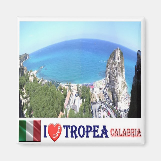CLB021 TROPEA I Kärlek - Kalabrien - Italien - Fri Magnet (Framsidan)