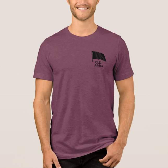 CLDJ Black Flagga Tri-blend T-Shirt (Framsida)