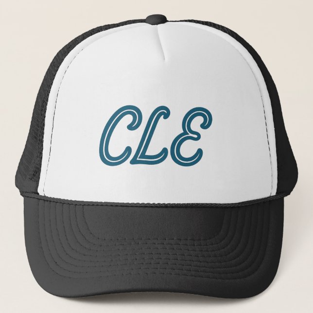 CLE Cleveland Airport Code - Retro Stil Travel & & Keps (Framsida)