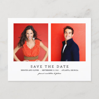 CLEAN 2-foton spara vykortet för datum Meddelande Vykort