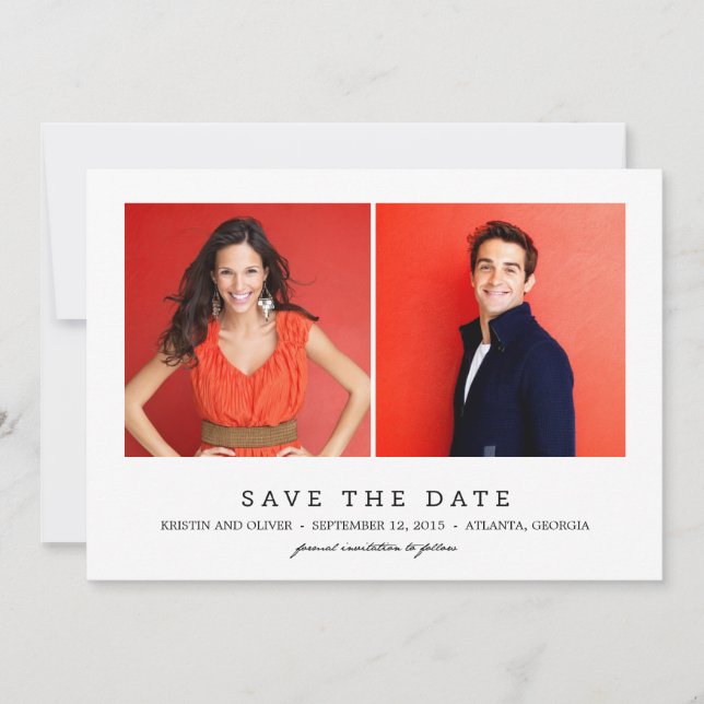 CLEAN 2 PHOTOS sparar datumkort Spara Datumet (Framsida)