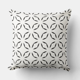 Clean Abstract Black and White Geometric  Kudde
