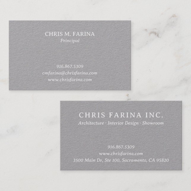 Clean Architect's Business Card Visitkort (Fram/baksida)