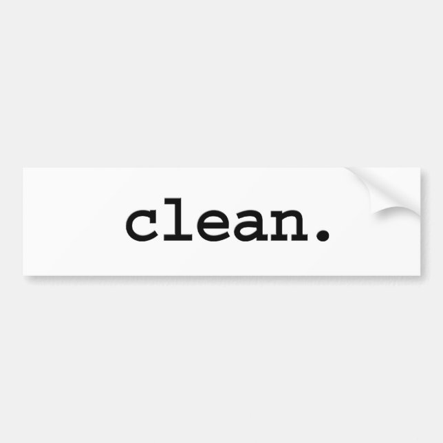 clean. bildekal (Framsidan)
