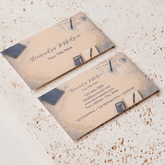 Clean Bookkeeping Office Branding Visitkort (Skapare uppladdad)