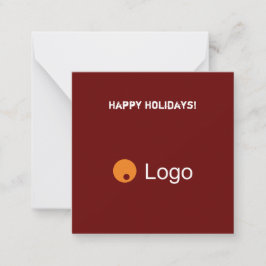 Clean Bordeaux Corporate QR-kod Anteckningskort