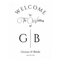 Clean Chic Wedding Reception Entrance