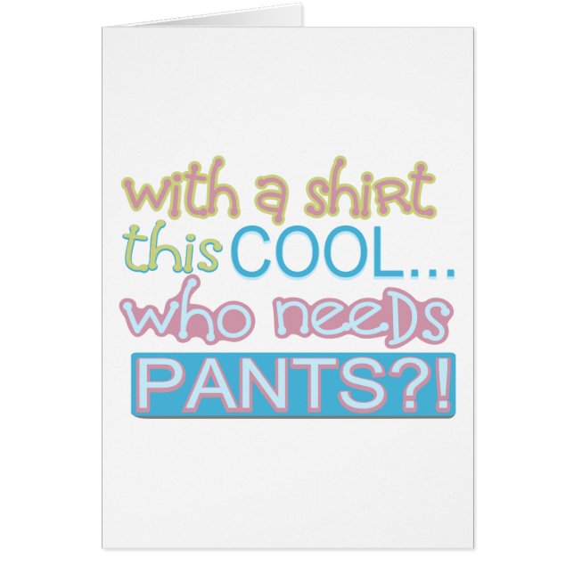 Clean Cute Humor Hälsningskort (Framsidan)