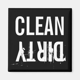 Clean Dirty Dishwasher Kitchen Magnet