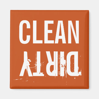 Clean Dirty Dishwasher Kitchen Magnet