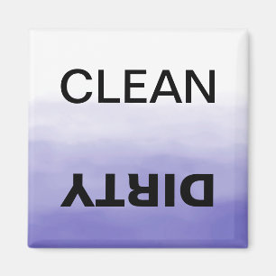 Clean/Dirty Dishwasher Lila Ombre Magnet