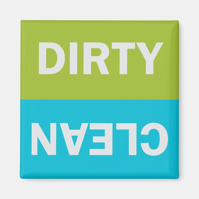 CLEAN DIRTY Dishwasher magnet (Framsidan)