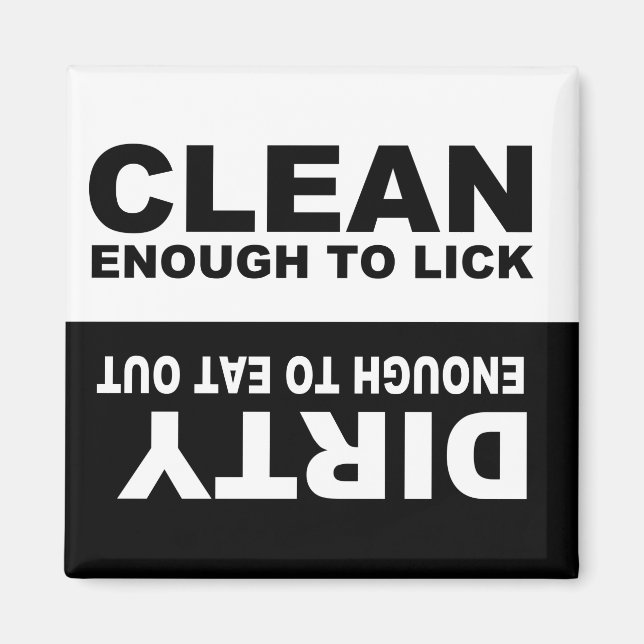 Clean Dirty Dishwasher magnet (Framsidan)
