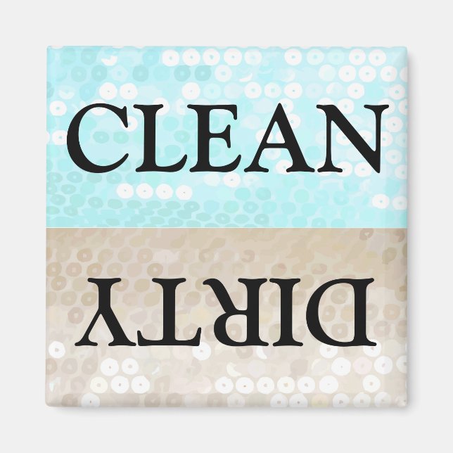Clean Dirty Dishwasher magnet (Framsidan)