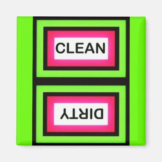 Clean-Dirty Dishwasher Magnet (Framsidan)