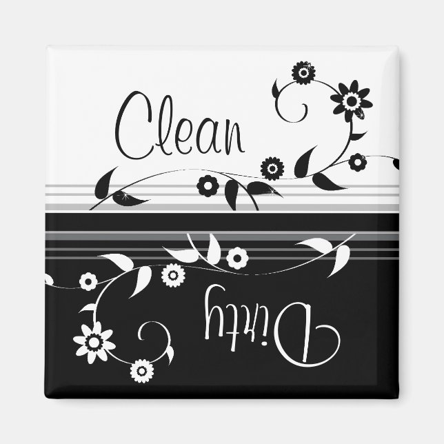 Clean Dirty Dishwasher Magnet (Framsidan)