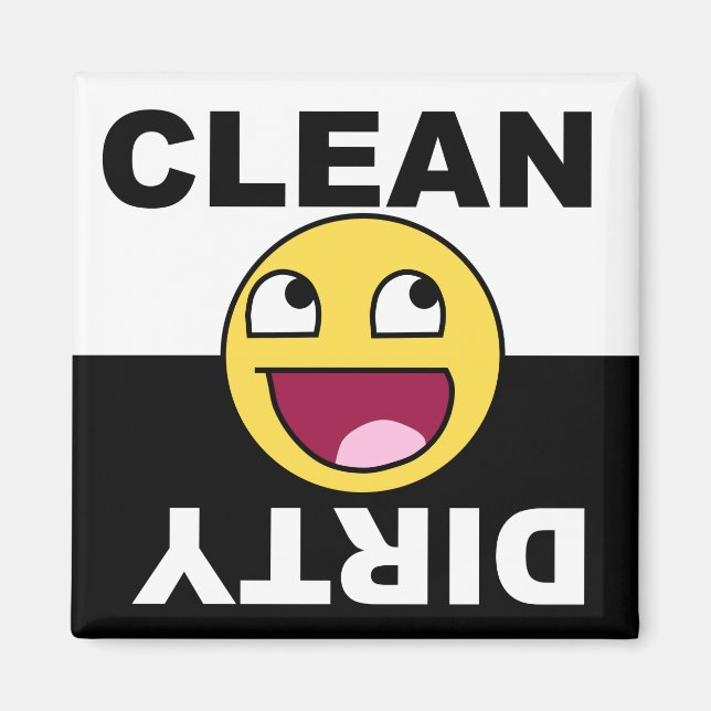 Clean Dirty Dishwasher magnet (Framsidan)