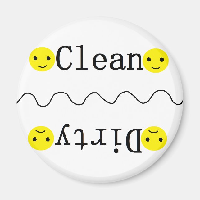 Clean-Dirty Dishwasher Magnet (Framsidan)