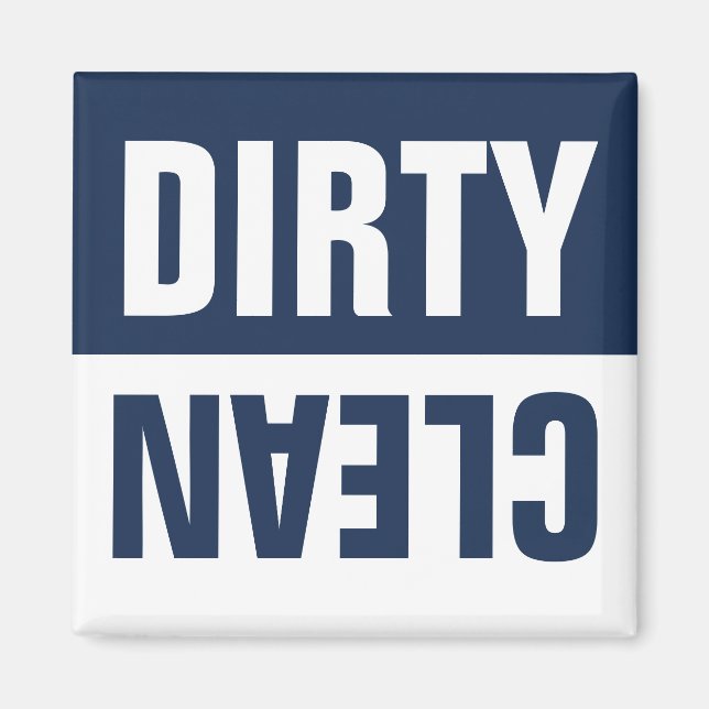 Clean Dirty Dishwasher Magnet (Framsidan)