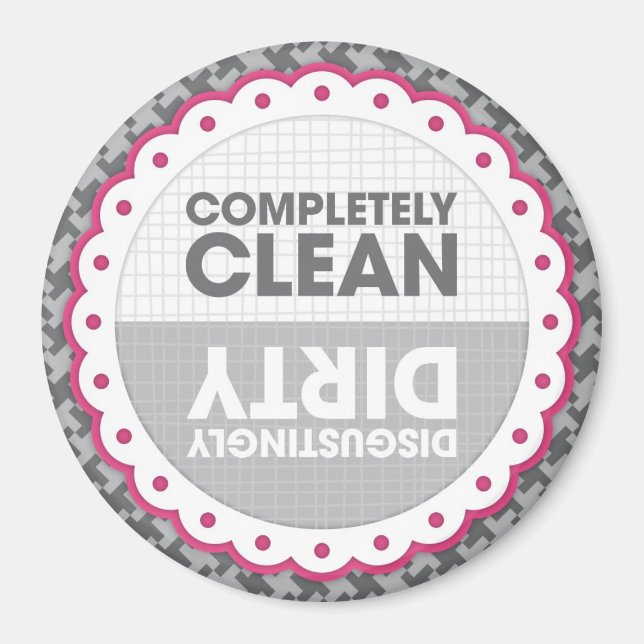 Clean Dirty Dishwasher Magnet (Framsidan)