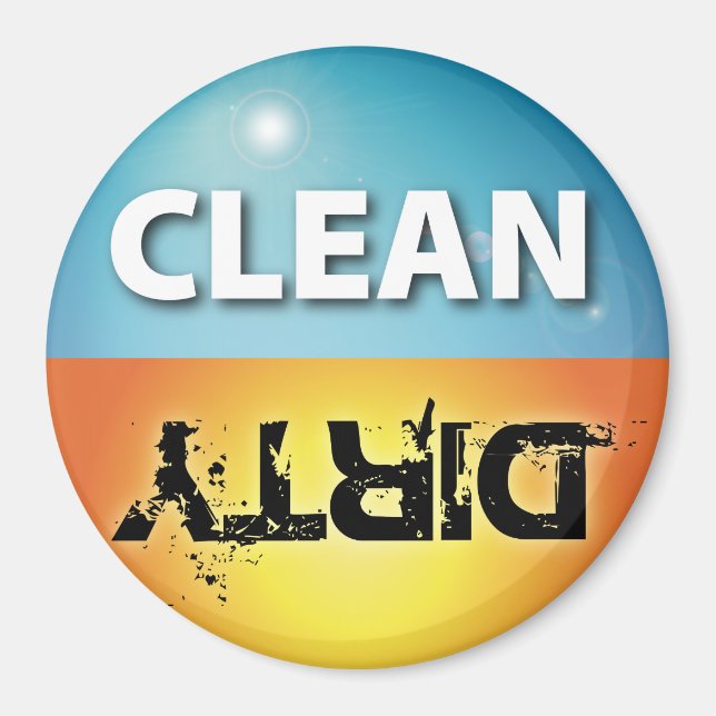 Clean-Dirty Dishwasher Magnet 2 (Framsidan)