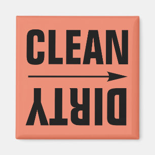CLEAN DIRTY FRIDGE MAGNETS MAGNET