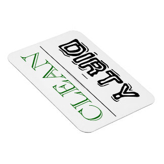 CLEAN DIRTY Multi-Purpose Dishwasher Clothes Dryer Magnet