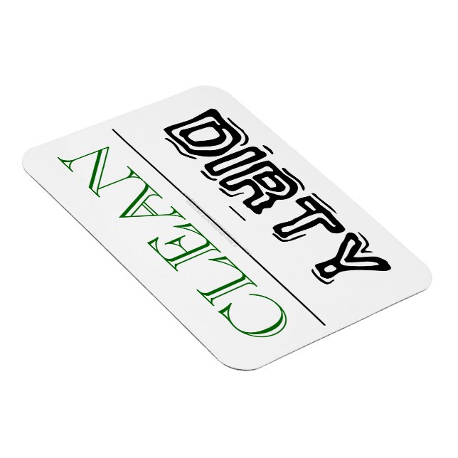 CLEAN DIRTY Multi-Purpose Dishwasher Clothes Dryer Magnet (Högersidan)