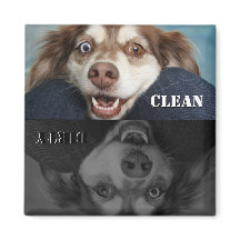 Clean Dirty Puppy Dishwasher Magnet