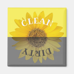 Clean Dirty Solros Dishwasher Magnet