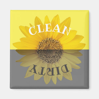 Clean Dirty Solros Dishwasher Magnet