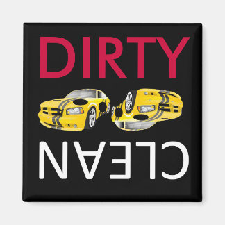Clean-Dirty tävling car Dishwasher Magnets Magnet