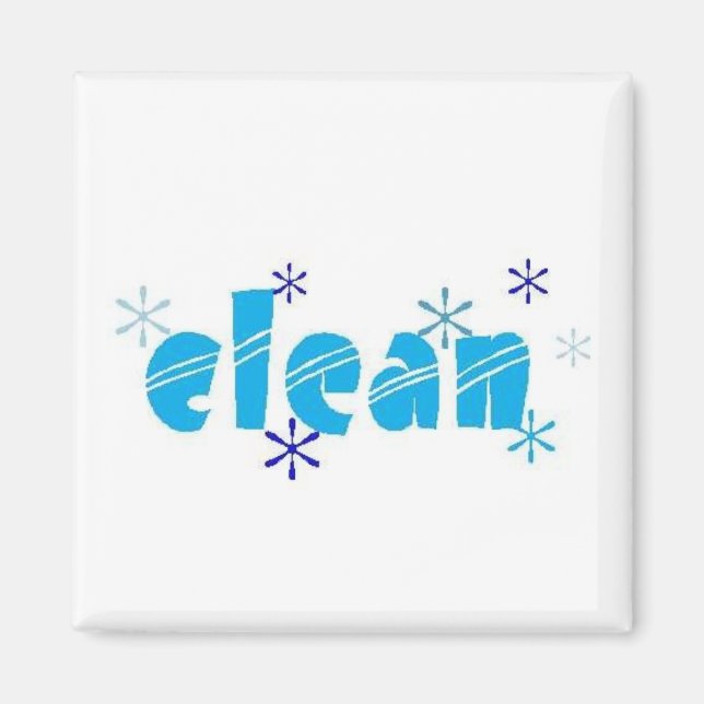 "CLEAN" Dishwasher Magnet (Framsidan)