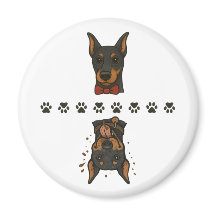 Clean Dobie Dirty Dobie No Text Dishwasher Magnet
