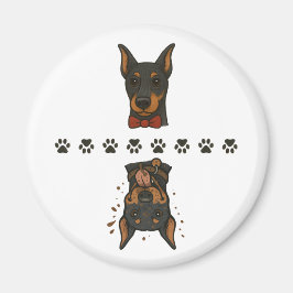 Clean Dobie Dirty Dobie No Text Dishwasher Magnet