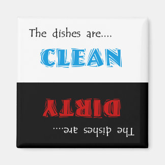 Clean eller Dirty Dishwasher Magnet