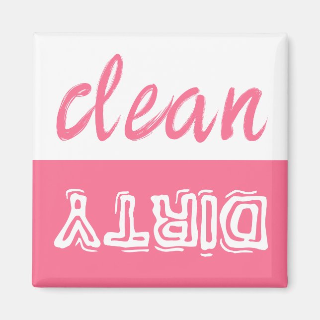 Clean eller Dirty Dishwasher Magnet (Framsidan)