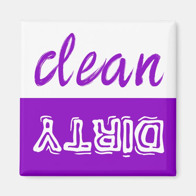 Clean eller Dirty Dishwasher Magnet (Framsidan)