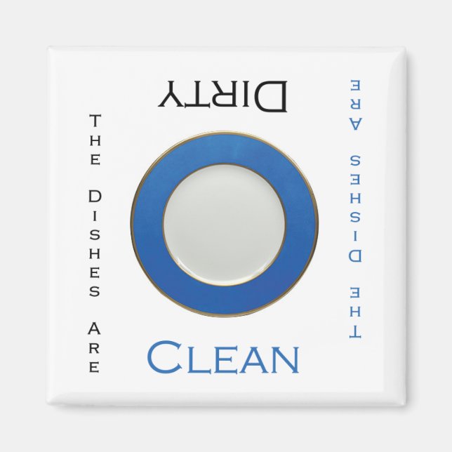 Clean eller Dirty Dishwasher Magnet (Framsidan)