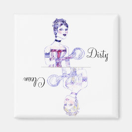 Clean eller Dirty Victorian Dishwasher Magnet