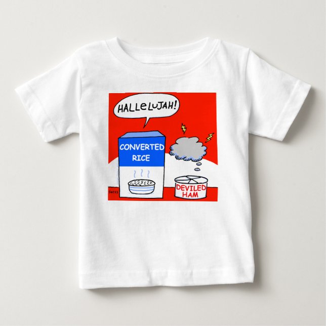 Clean Funny Evangelical Christian Tecknad Baby Tröja (Framsida)