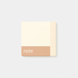 Clean Girl Tan and Cream Customizable Post-it Block