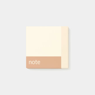 Clean Girl Tan and Cream Customizable Post-it Block