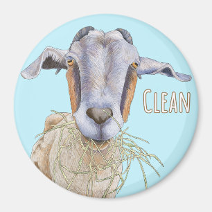 Clean Goat Dishwash Magnet -